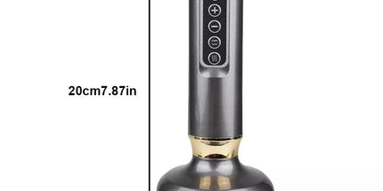 12 Levels Electric Cupping Massager Vacuum Suction GuaSha Anti Cellulite Beauty GRAY