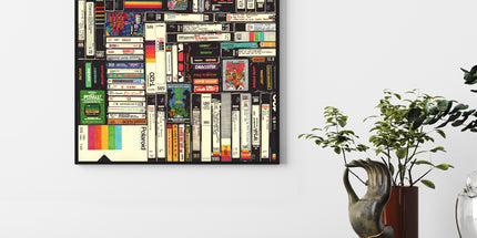 Wall Art 90cmx90cm Book Black Frame Canvas