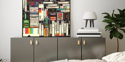 Wall Art 90cmx90cm Book Black Frame Canvas