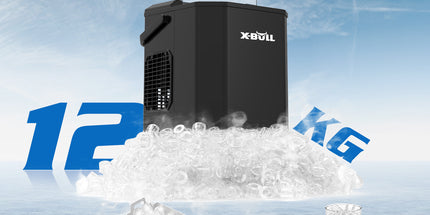 X-BULL Ice Maker Machine Commercial Portable  Ice Cube 2.2L Home Bar Benchtop Black
