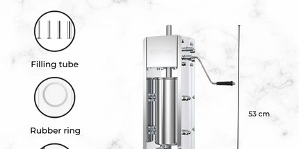 Kitchee 3L Manual Vertical Sausage Filler - Stainless Stuffer Meat Press Machine