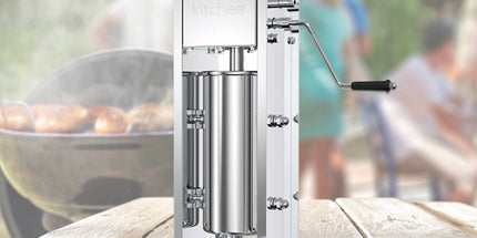 Kitchee 3L Manual Vertical Sausage Filler - Stainless Stuffer Meat Press Machine