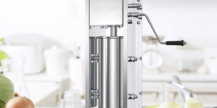 Kitchee 5L Manual Vertical Sausage Filler - Stainless Stuffer Meat Press Machine