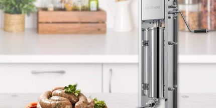 Kitchee 7L Manual Vertical Sausage Filler - Stainless Stuffer Meat Press Machine
