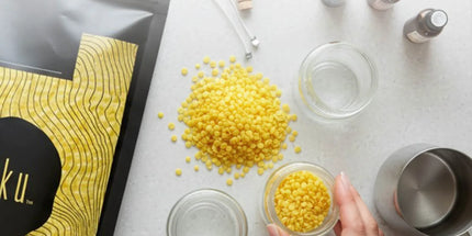 Orku 20Kg Organic Beeswax Pellets Yellow - Cosmetic Grade Bees Wax Pastilles Bulk