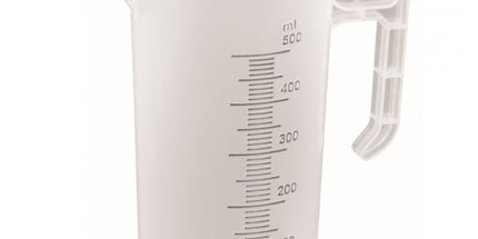 20x 500ml Measuring Jug Strong Clear Plastic Propylene BPA 5 Food Grade Pro-Jug