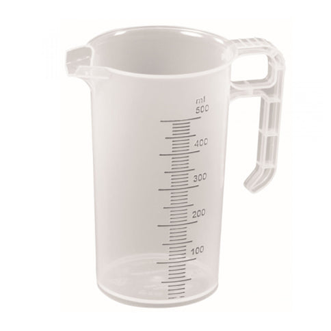 20x 500ml Measuring Jug Strong Clear Plastic Propylene BPA 5 Food Grade