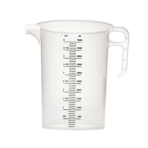 10x 5L Measuring Jug Clear Plastic Propylene Food Grade BPA 5 Pro-Jug
