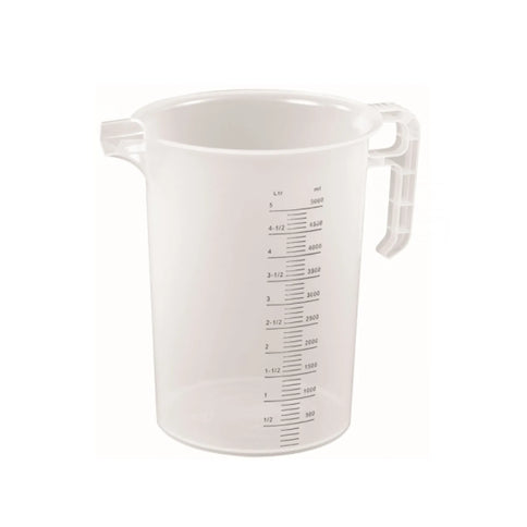 10x 5L Measuring Jug Clear Plastic Propylene Food Grade BPA 5 Pro-Jug