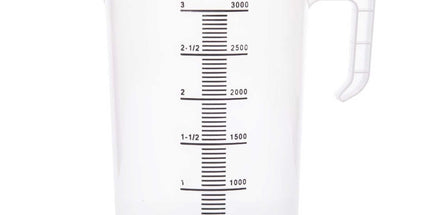 10x 3L Measuring Jug Heavy Duty Clear Plastic Propylene Food Grade BPA 5 Pro-Jug