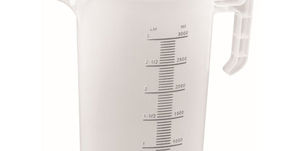 10x 3L Measuring Jug Heavy Duty Clear Plastic Propylene Food Grade BPA 5 Pro-Jug