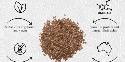 Orku 20Kg Organic Brown Linseed Flaxseed Whole Grain Non GMO Bulk