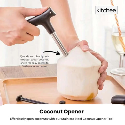 Stainless Steel 200x Kitchee Coconut Opener