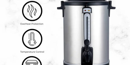 Kitchee 15L Electric Water Boiler - Stainless Steel Commercial Hot Liquid Urn