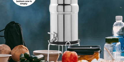 Orku 17L Gravity Benchtop Water Filter System - Stainless Steel