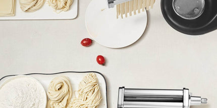 Kitchee Pasta Noodle Maker Roller Cutter Attachments - Compatible with KitchenAid Mixer
