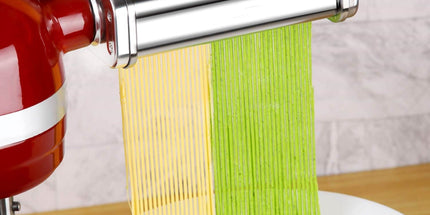 Kitchee Pasta Noodle Maker Roller Cutter Attachments - Compatible with KitchenAid Mixer
