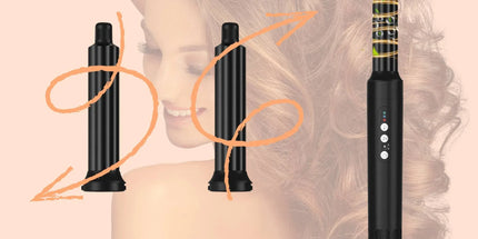 Ellie & Ruby 7-in-1 Hot Air Hair Styler 1400W Dryer Brush Curler Black