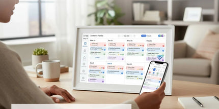 Kitchee 10" Digital Calendar Smart Family Planner - 25.5cm Touchscreen White