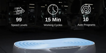 Social Hike 55cm Vibration Plate Machine Full Body Exercise Platform 200W Blue