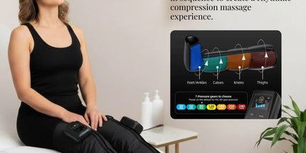 Orku Cordless Full Leg Air Compression Massager Boots - Rechargeable Large