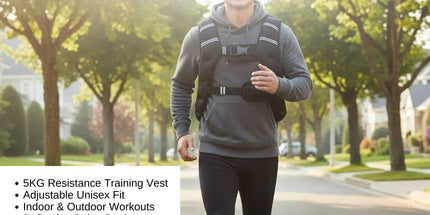 Social Hike 5Kg Weighted Vest Adjustable Fit For Running Walking Training