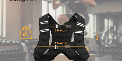 Social Hike 8Kg Weighted Vest Adjustable Fit For Running Walking Training