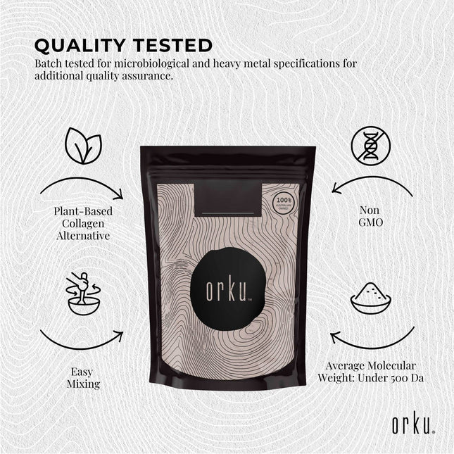 Orku 400g Vegan Collagen Plant Based Alternative Powder Hydrolysed Protein