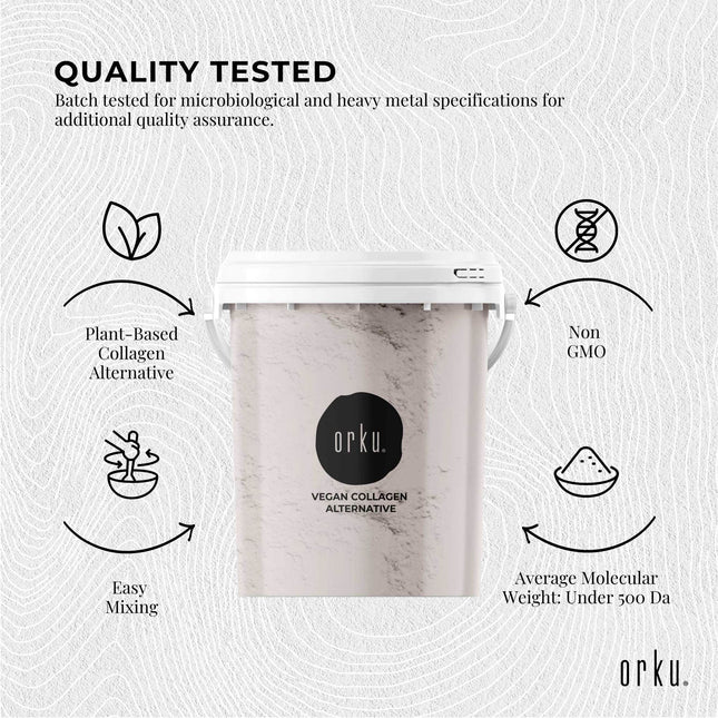 Orku 600g Vegan Collagen Plant Based Alternative Powder Hydrolysed Protein