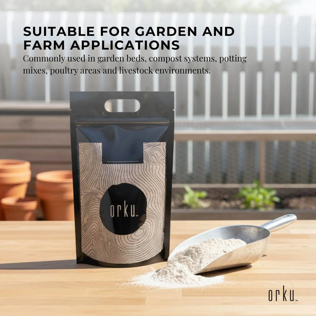 Orku 10Kg Diatomaceous Earth Garden 0-2mm Australian Fossil Shell Flour