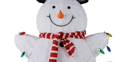 Christabelle 82cm Sitting Snowman Christmas Display with Lights