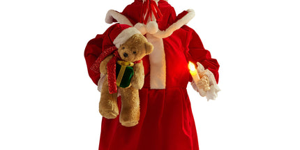 Christabelle 1.1m Musical LED Animated Christmas Mrs Claus Glowing Candle Ornament Decoration