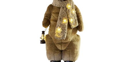 Christabelle 1.1m Musical LED Animated Christmas Moose Decoration Light-Up Lantern Ornament