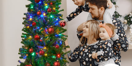 Christabelle Bad Santa 2.3m Curved Multicolour Pre-Lit Christmas Tree with 1240 Tips