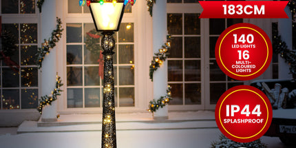 Christabelle Christmas Lamp Post Display 183cm With Lights