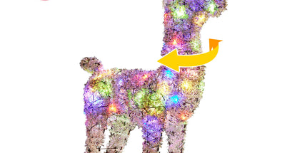 Christabelle 112cm Animated Reindeer Christmas LED Lights Indoor Outdoor Yard Statue Decoration