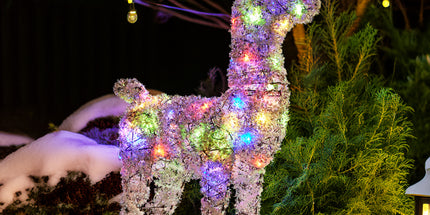 Christabelle 112cm Animated Reindeer Christmas LED Lights Indoor Outdoor Yard Statue Decoration