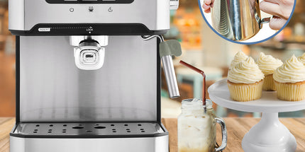 Pronti Toaster, Kettle & Coffee Machine Breakfast Set - Black