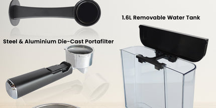 Pronti Toaster, Kettle & Coffee Machine Breakfast Set - White