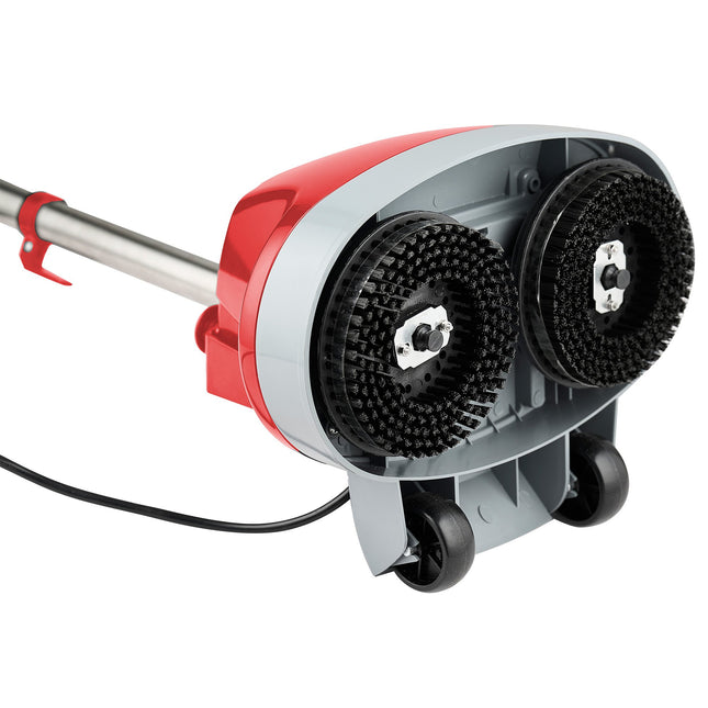 Klika Hauskeeper 5 in 1 Electric 240V Floor Polisher w/ 6M Power Cable Timber Hard Waxer Buffer Cleaner Red