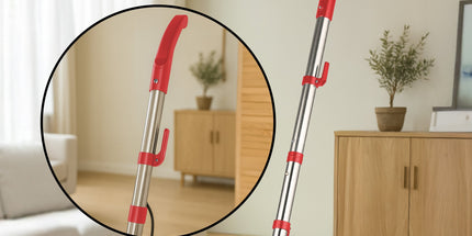Klika Hauskeeper 5 in 1 Electric 240V Floor Polisher w/ 6M Power Cable Timber Hard Waxer Buffer Cleaner Red