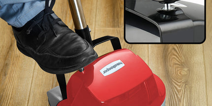 Klika Hauskeeper 5 in 1 Electric 240V Floor Polisher w/ 6M Power Cable Timber Hard Waxer Buffer Cleaner Red