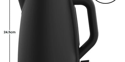 Pronti Silver Noir Collection 4 Slice Toaster and Kettle Bundle