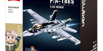 Sluban B0928 Model Kit FA18 Super Hornet Fighter Jet Plane RAAF Military Air Force Building Blocks Super Bumblebee DIY