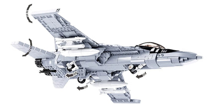 Sluban B0928 Model Kit FA18 Super Hornet Fighter Jet Plane RAAF Military Air Force Building Blocks Super Bumblebee DIY