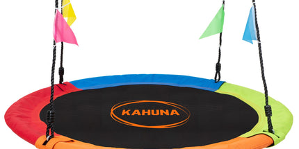 Kahuna Kids 1.2m Tree Saucer Swing Set Round 400kg With Straps Capacity Outdoor