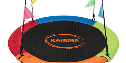 Kahuna Kids 1.2m Tree Saucer Swing Set Round 400kg With Straps Capacity Outdoor