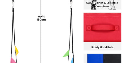 Kahuna Heavy Duty 60 Inch Rectangular Tree Swing With Adjustable 180cm Lifting Ropes Foam Padded Tubes And Full Accessory Kit For Backyard Family Use