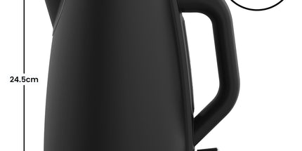 Pronti Breakfast Set with HomeMaid Coffee Machine, Silver Noir Toaster & Kettle