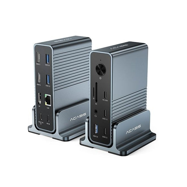 ACASIS DS-7A15 15-in-1 USB-C Dock Triple 4K HDMI DP 10Gbps PD Docking Station